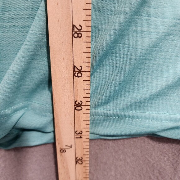 Reebok Shirt Mens 3XL XXX Turquoise Blue Solid Polo Speedwick Short Sleeve - Picture 8 of 15
